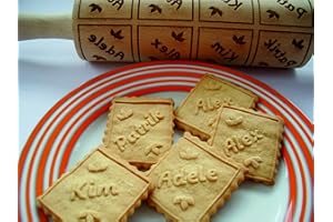 Personalized Rolling pin. Wooden embossing rolling pin with name or any text. Embossed cookies. Birthday gift. Gift for girlf
