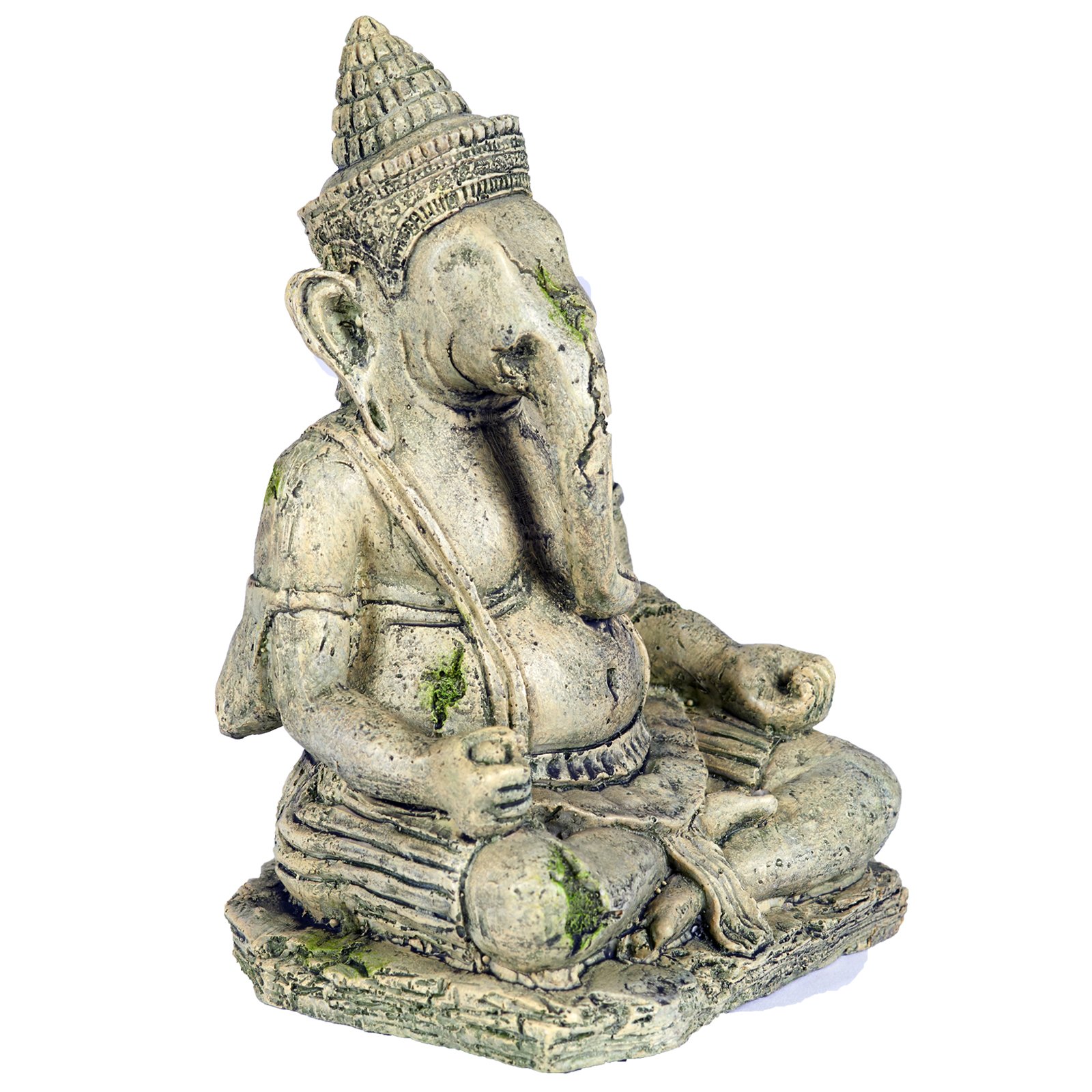 Pet Ting Ancient Statue of Ganesh Aquatic Ornament - Aquarium Decoration - Vivarium Decoration