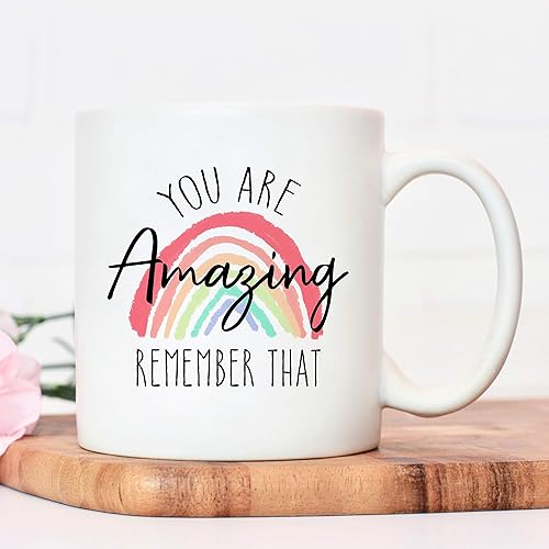Rainbow Gifts You Are Amazing Mug Motivational Coffee Cup