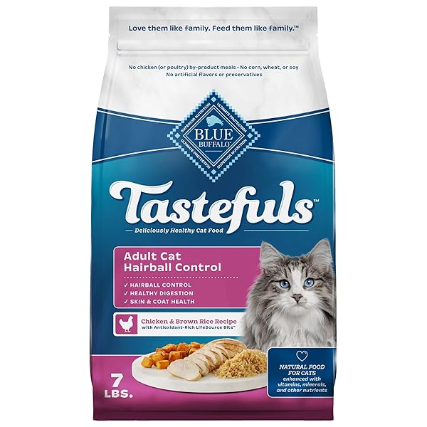 BLUE BUFFALO TASTEFULS NATURAL DRY FOOD FOR ADULT...