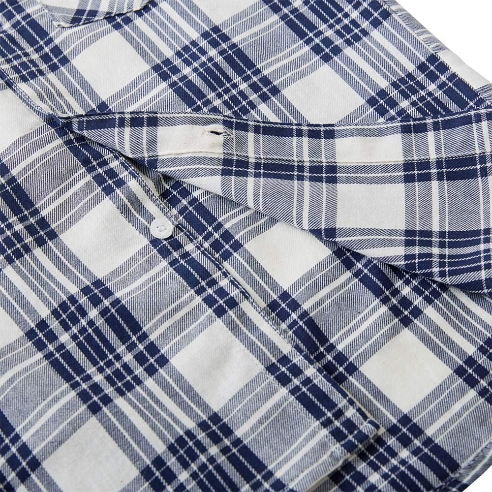 Spring&Gege Boys' Casual Short Sleeve Button Down Shirts Cotton Plaid: Clothing
