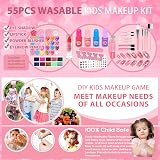 EVACOK Kids Makeup Set For Girls With Mirror Washable Starter Kit 4-12 view 2