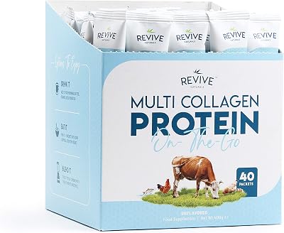 Revive Naturals Multi Collagen Packets 40x10g Grass-Fed Bovine/ Fish/ Chicken