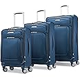 Samsonite Solyte DLX Softside Expandable Luggage with Spinner Wheels, Mediterranean Blue, 3-Piece Set (20/25/29)