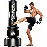 RORALA Punching Bag with Stand 70"-203lbs, Freestanding Heavy Boxing Bag Including 12OZ Boxing Gloves for Adult Youth Gift Selection Upgraded