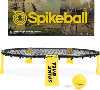 Spikeball Game Set 1 Ball Drawstring Bag Rule Book Sharks Tank Brand Spikeball