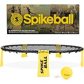 Spikeball The Original Kit 1-Ball Game Set, Outdoor, Yard, &amp; Camping Games | Includes 1 Ball, Net, Drawstring Bag and Rulebook, Plays on Grass, Sand or Indoors, Outdoor and Yard Play for Adults