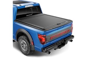 Flowkottu Retractable Hard Tonneau Cover Fits 2004-2025 Ford F-150 5.5-5.6 FT Truck Bed (incl. Lightning/Raptor)
