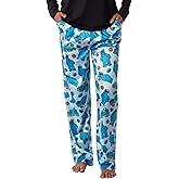 Sesame Street Women's Cookie Monster Enjoy Life Tossed Print Sleep Pajama Lounge Pants
