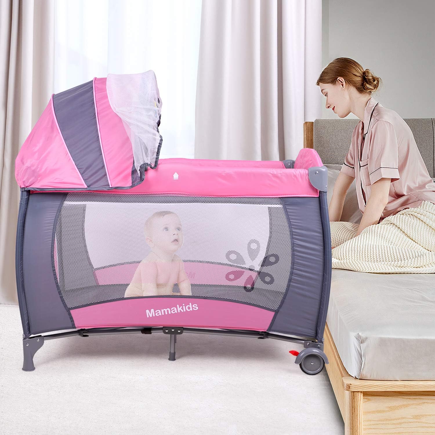 girls travel cot