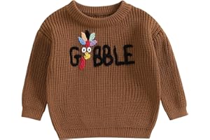 Engofs Baby Girl Boy Halloween Outfit Toddler Sweater Long Sleeve Warm Knit Pullover Fall Winter Clothes