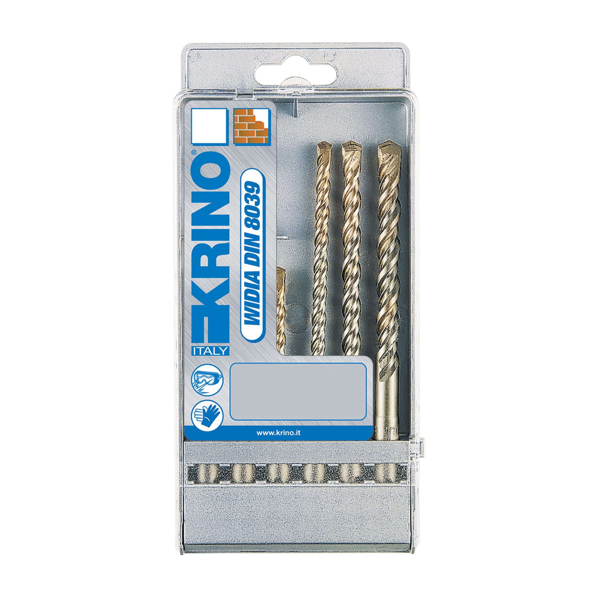 Krino 03163202 SDS Plus Drill Bit Set K4, Grey