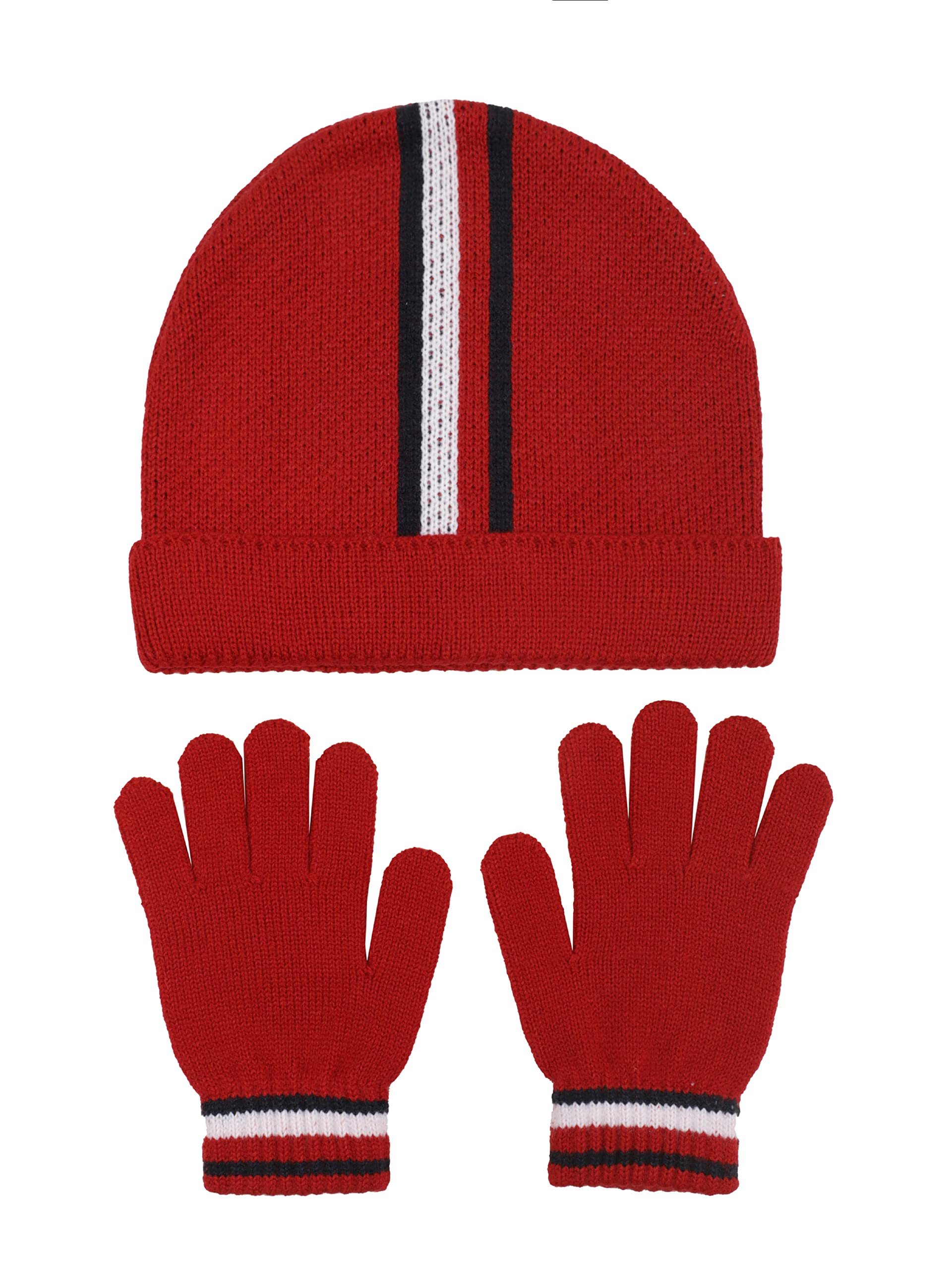 Photo 1 of Tommy Hilfiger Boys Accessories Set Cold Weather Hat, Red, 4-7 US