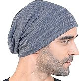 Men Slouch Hollow Beanie Thin Summer Cap Skullcap B018h