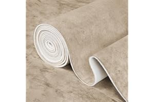 Garifon Beige Suede Headliner Fabric for Car Roof, 1/8" Foam Backed Suede Material 140"x60", Soft Touch, Anti-Sag, Soundproof