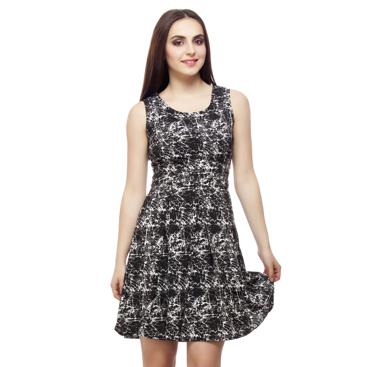 designer fit and flare cocktail dresses