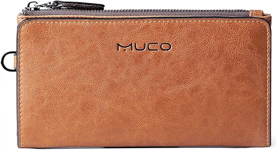 Amazon Co Jp Muco メンズ 財布 ウォレット メンズ 財布 革 長財布 大容量 ラウンドファスナー 軽量 男性用ビジネス カジュアル式 財布 服 ファッション小物