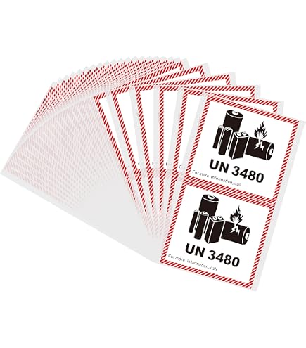 Amazon.com: UN 3481 Labels Lithium Ion Battery Warning Labels Pack