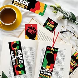 Haooryx Black History Month Bookmarks - 240Pcs