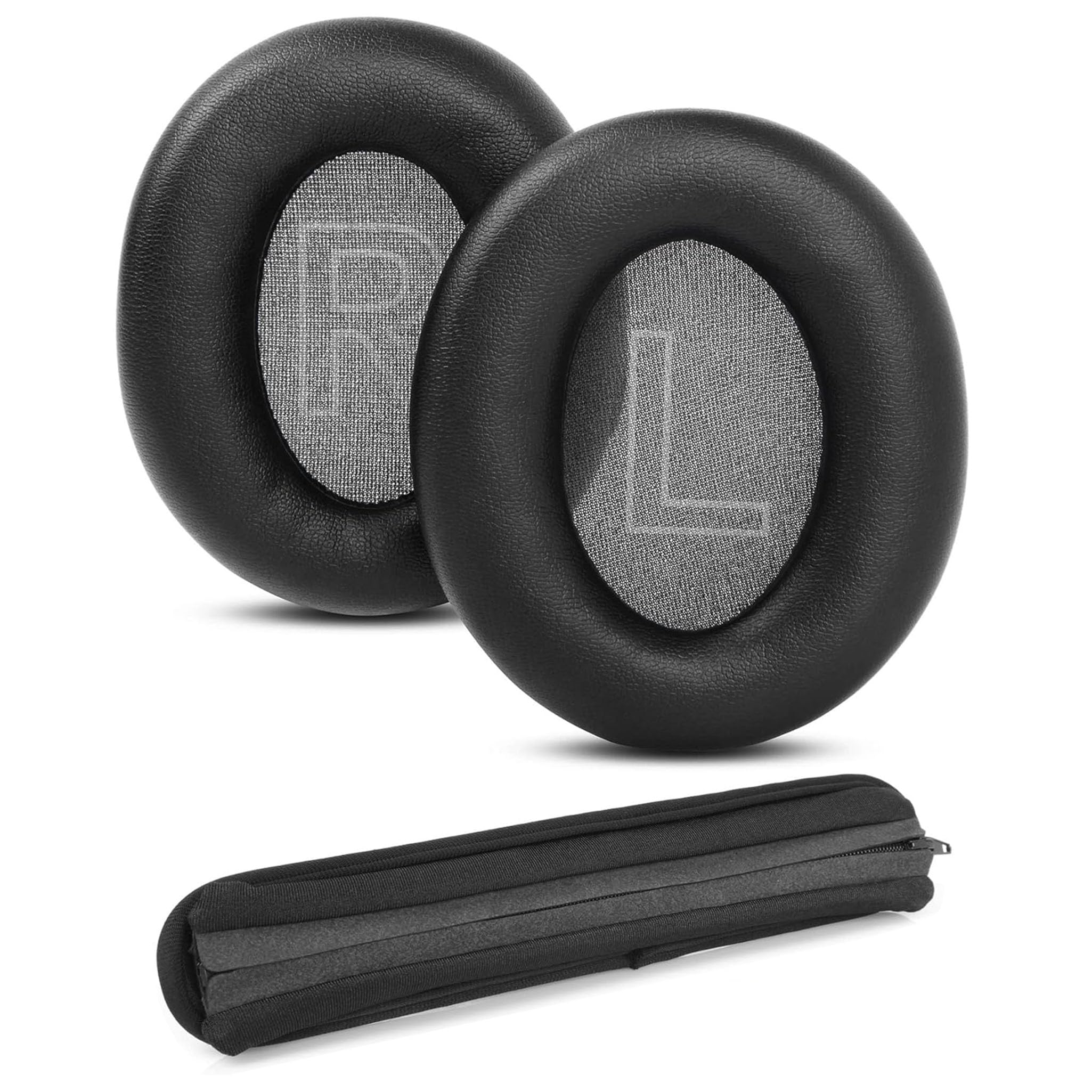 Premium Protein Leather Earpads and Headband Cushion Replacement for Anker Soundcore Life Q20/Q20BT Headphone Ear Cushions