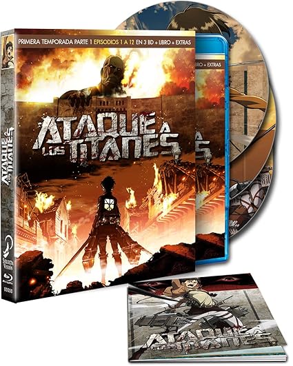 Temporada 3 Parte 1 Ataque A Los Titanes Ataque A Los Titanes - Temporada 1, Parte 1, Episodios 1-12 Blu-ray