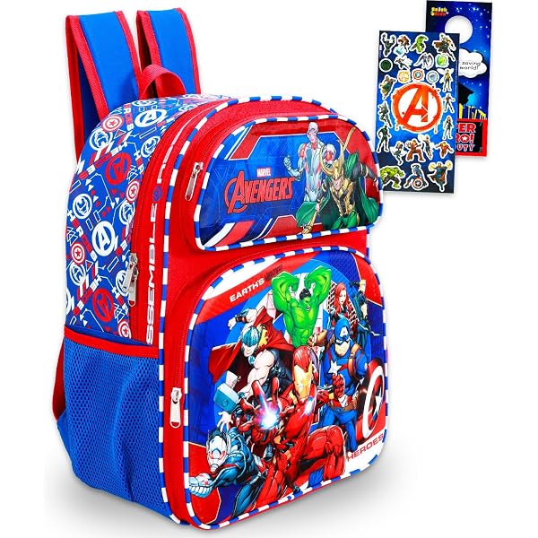 Amazon.com | Marvel Avengers Backpack Set Boys Girls Kids  display picture 2