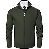 Vcansion Men's Cardigan Sweaters Classic Full Zip Knitted Cardigan Sweater with Pockets