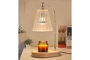 MEIXISUE Candle Warmer Lamp,Electric Wax Melter Lamp for Jar Candle with Timer & Dimmer,Gifts for Mom,Wife and Girlfriend,Home Decor, 2 Bulbs Included