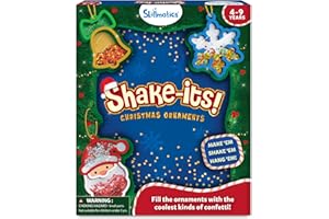 Skillmatics Art & Craft Activity - Shake-its Christmas Ornaments, DIY Holiday Decoration Kit, Glitter Craft Kit, Creative Activity, Gifts for Girls & Boys Ages 4, 5, 6, 7, 8, 9
