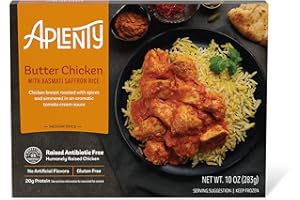 Amazon Brand, Aplenty Butter Chicken with Basmati Saffron Rice, 10 Oz
