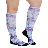 Artfasion Non Binding Diabetic Socks: Hospital Calf Socks for Men Women Elderly Pregnant Bariatric Size 9-15