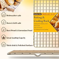 2-Pack Cooling Racks for Cooking and Baking - 10" x