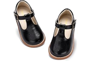PHIRAMIN Toddler Girl Mary Jane Student Oxford Shoes-Little Girl School Uniform Shoes for Wedding Party