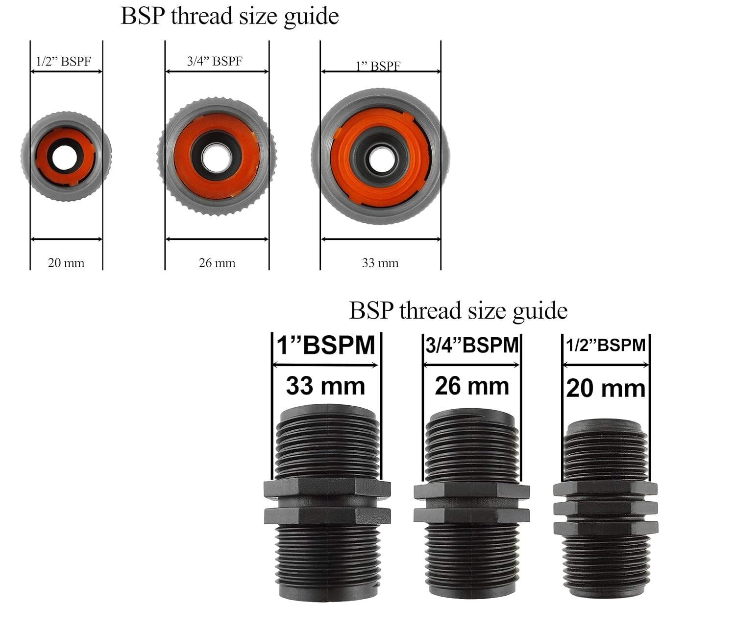 All Size Tap Connector For Bsp Threaded Tap Not Sure What Size