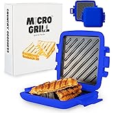 Micro Grill | Microwave Sandwich Maker - Grilled Cheese Sandwich Maker - Munchy - Toastie Maker- Panini Press - Travel Sandwi