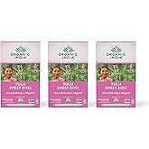 ORGANIC INDIA Tulsi Sweet Rose Herbal Tea - Holy Basil Leaf, African Basil, Chamomile, Lemon Myrtle, Stress Relieving, Caffeine Free - 18 Bags, 3 Pack