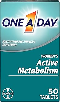 One-A-Day Womens Active Metabolism Complete Multivitamin Tablets, 50 count