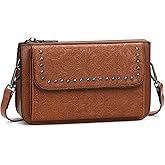 FALAN MULE Small Crossbody Bags for Women Vegan Leather Cell Phone Purse with Adjustable Strap