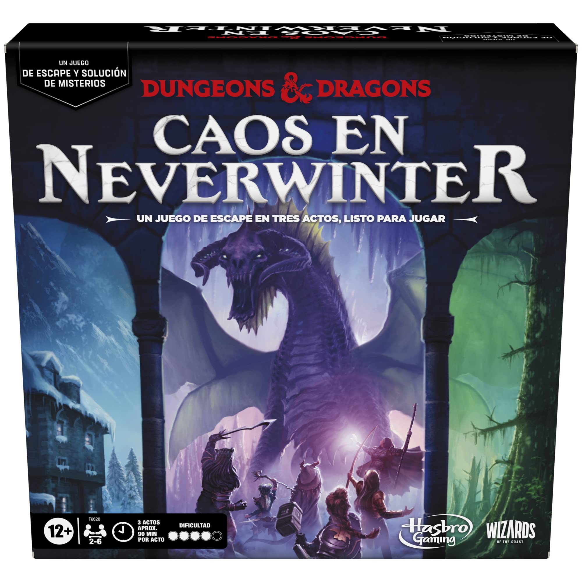 Dungeons & Dragons: Chaos in Neverwinter - an Escape & Mystery Solution Game - D&D Cooperative Board Game for 2 to 6 Players