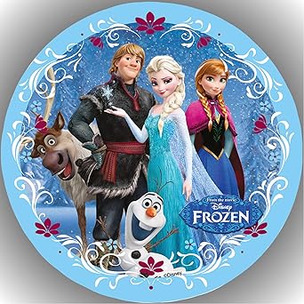 Fondant Tortenaufleger Tortenbild Geburtstag Frozen Die Eiskönigin T41