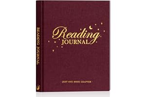 Lanpn Reading Journal Book Journal for Book Lovers Readers, 9.3" x 7.7" Books Tracker Journal, Linen Hardcover Reading Log wi