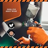 JFA Medical Large Orange Diamond Grip Nitrile Gloves Powder Free Latex Free 50 view 6