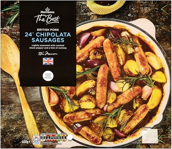 Morrisons The Best Pork Chipolatas 600g Frozen Amazon Co Uk Grocery