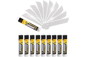 DOWELL 18mm Snap Off Blade SK5 Utility Knife Retractable Blades Box Cutter Blades (100pc)