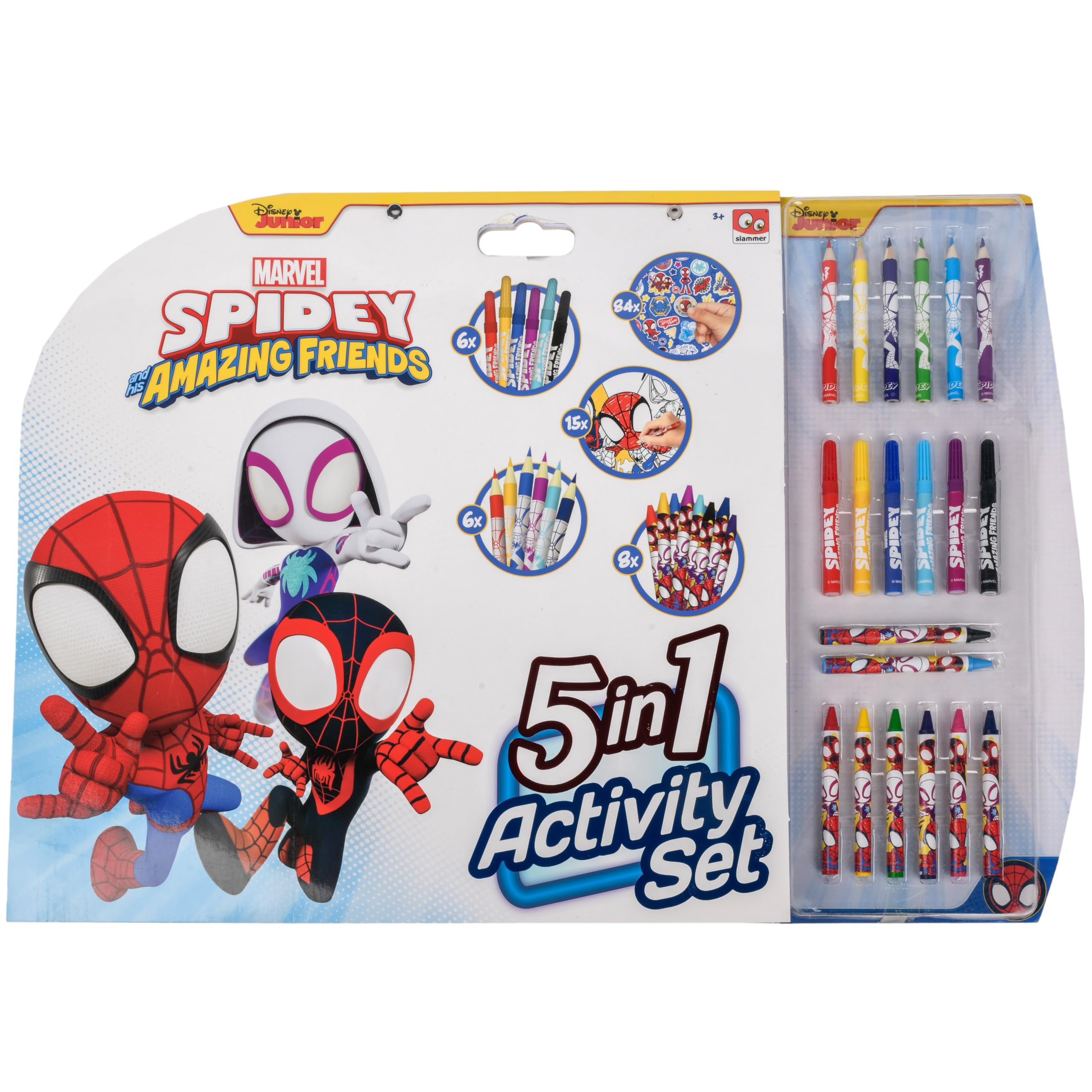 Marvel Caja de Actividades para Colorear Spidey 5 en 1