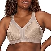 Playtex Women's Wireless Bra, 18 Hour Plus-Size Bras Available, Full Coverage, Smoothing, 4693, Single or 2-Pack