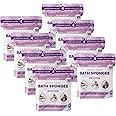 Scrubzz Disposable No Rinse Bathing Wipes - All-in-1 Single Use Shower Wipes, Simply Dampen, Lather, and Dry Without Shampoo or Rinsing (Lavender, 8-Pack)