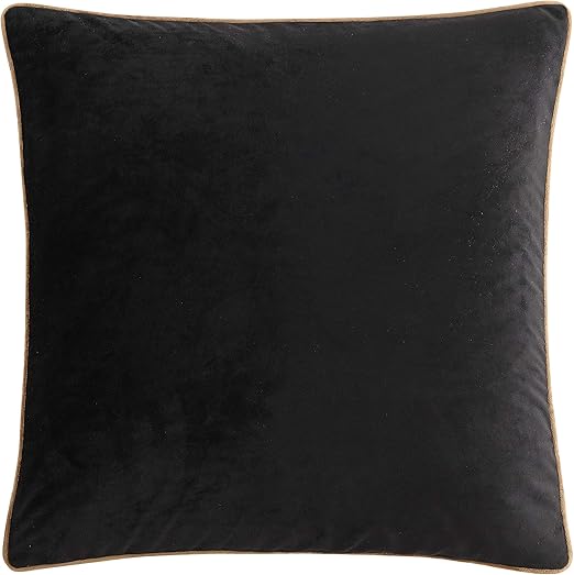 Amazon Com Veratex Chambord 18 X 18 Velvet Pillow Black Home Kitchen