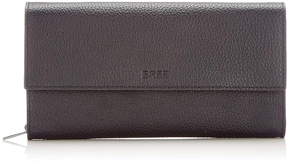 BREE Collection Damen Issy 139, Black, Long Purse S19 Geldbörse, Schwarz, 2x10x20 cm