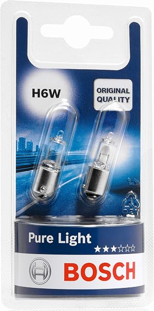 Bosch 1987301035 Autolampe H6w Pure Light Standlicht Anzeigenlampe Amazon De Auto